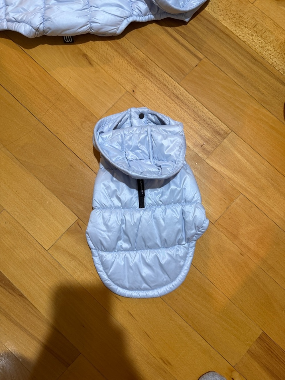 Aritzia Light Blue Puffer Dog Jacket